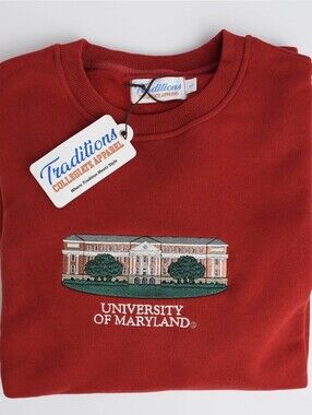 Traditions University of Maryland Red Crewneck Sweatshirt